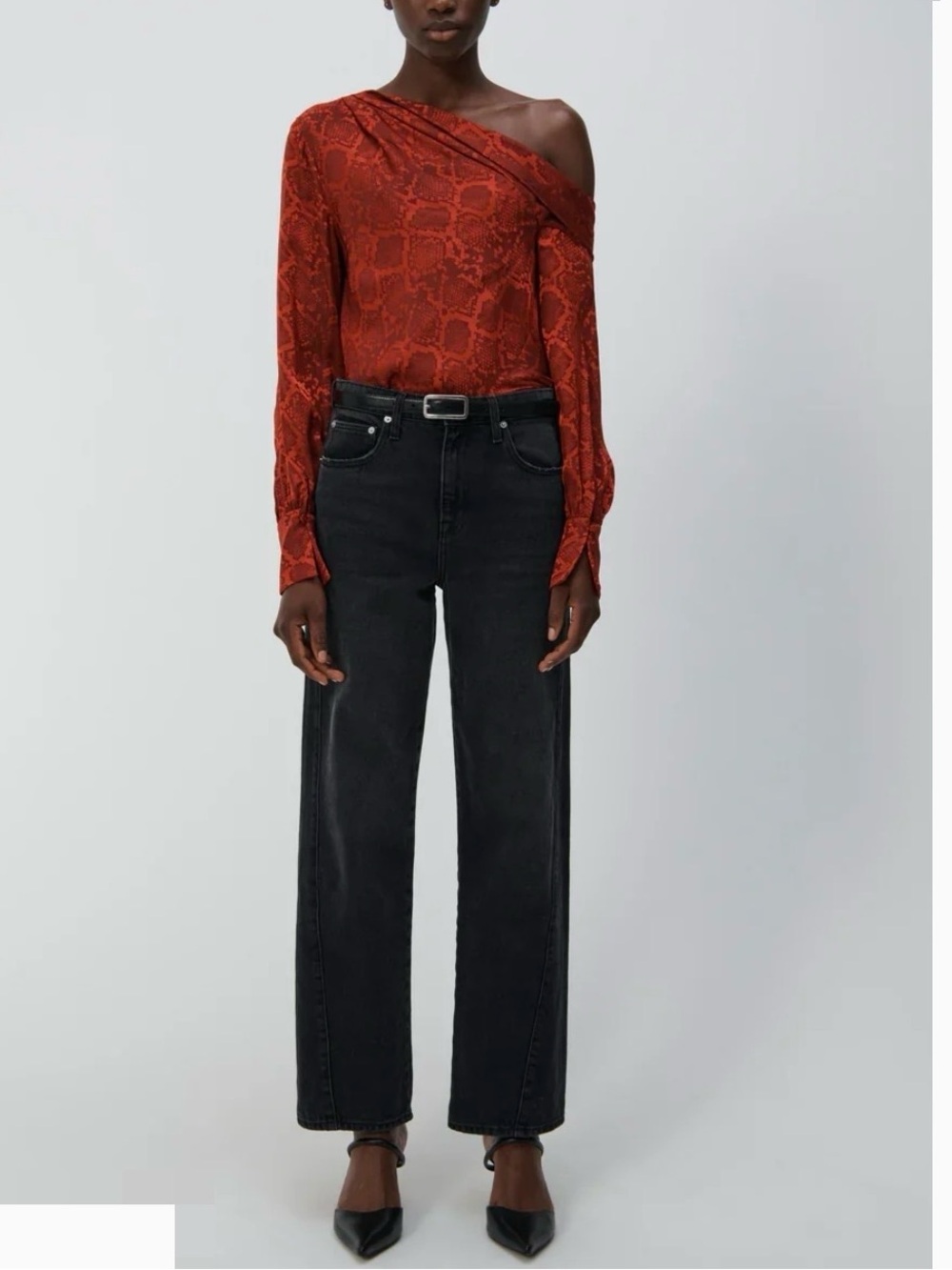 SIMKHAI Alice Python Print Blouse - Picture 1 of 5